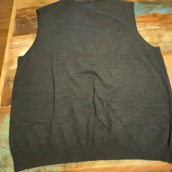 Pronto Uomo Dark Gray V-Neck Sweater - Picture 3 of 3